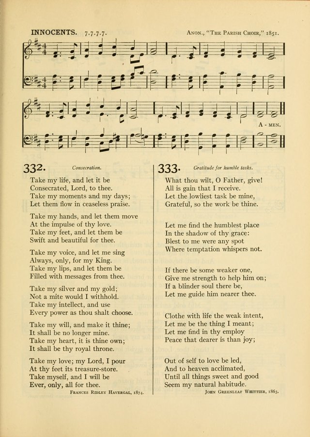 Services for Congregational Worship. The New Hymn and Tune Book page 327