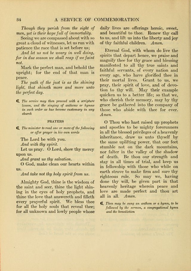 Services for Congregational Worship. The New Hymn and Tune Book page 34