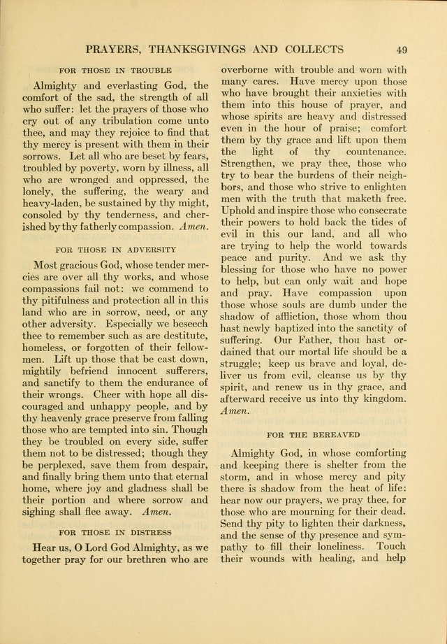Services for Congregational Worship. The New Hymn and Tune Book page 49
