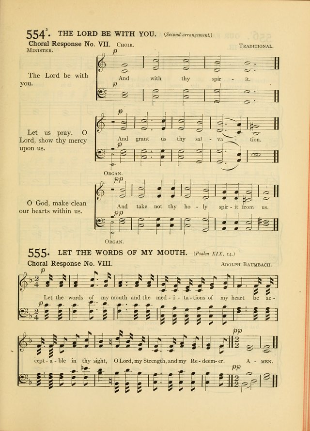 Services for Congregational Worship. The New Hymn and Tune Book page 491
