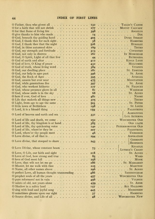 Services for Congregational Worship. The New Hymn and Tune Book page 552