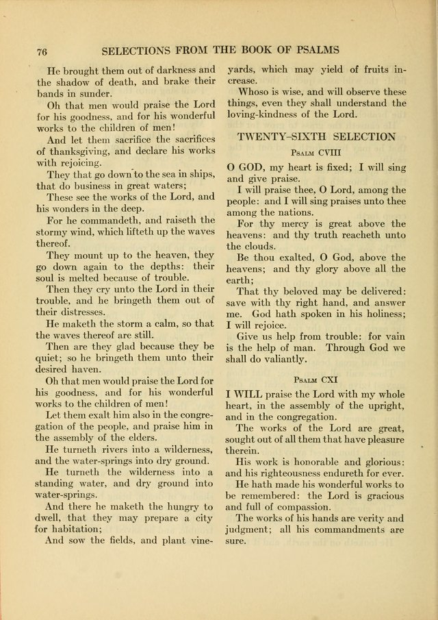 Services for Congregational Worship. The New Hymn and Tune Book page 76