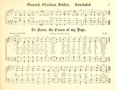 Sparkling Diamonds: a collection of new music for Sabbath School, gospel meetings, and the home circle page 75