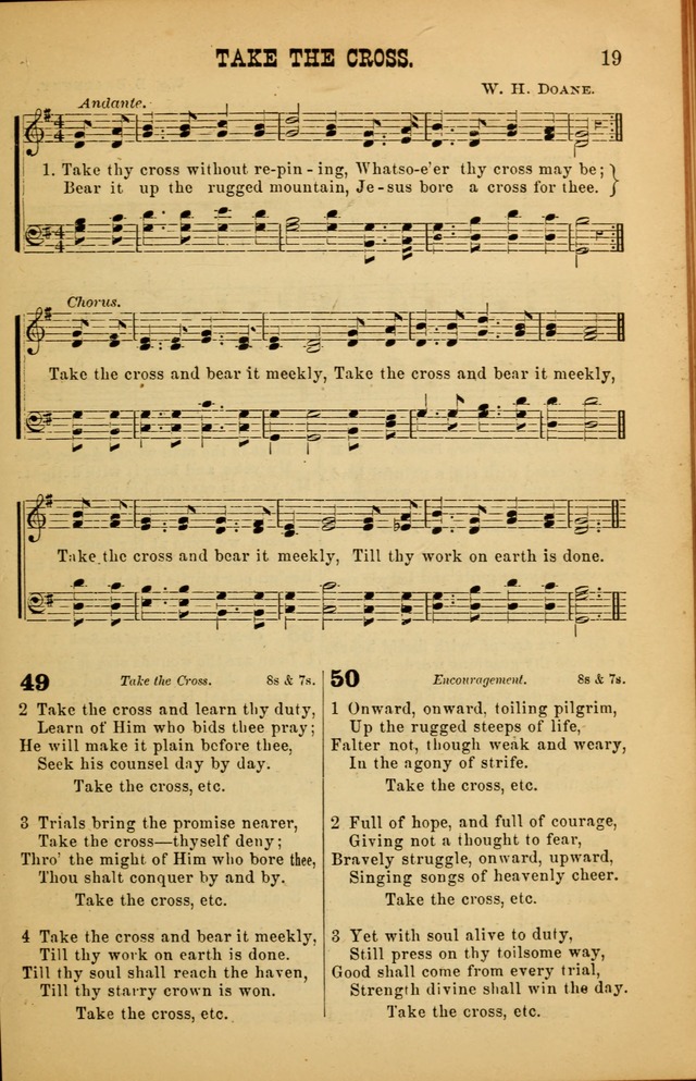 Songs of Devotion for Christian Assocations: a collection of psalms, hymns, spiritual songs, with music for chuch services, prayer and conference meetings, religious conventions, and family worship. page 19