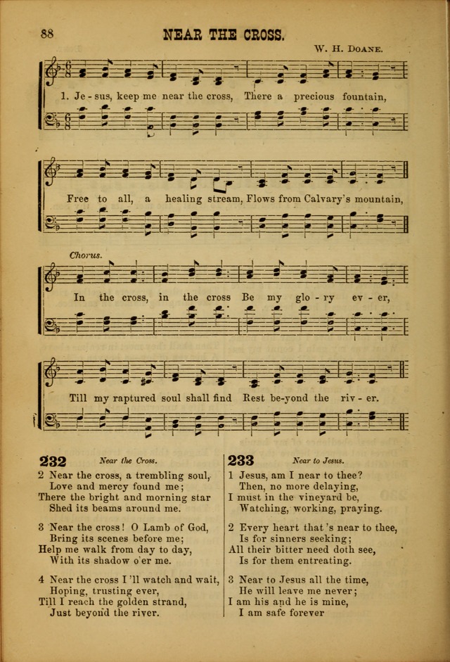 Songs of Devotion for Christian Assocations: a collection of psalms, hymns, spiritual songs, with music for chuch services, prayer and conference meetings, religious conventions, and family worship. page 88