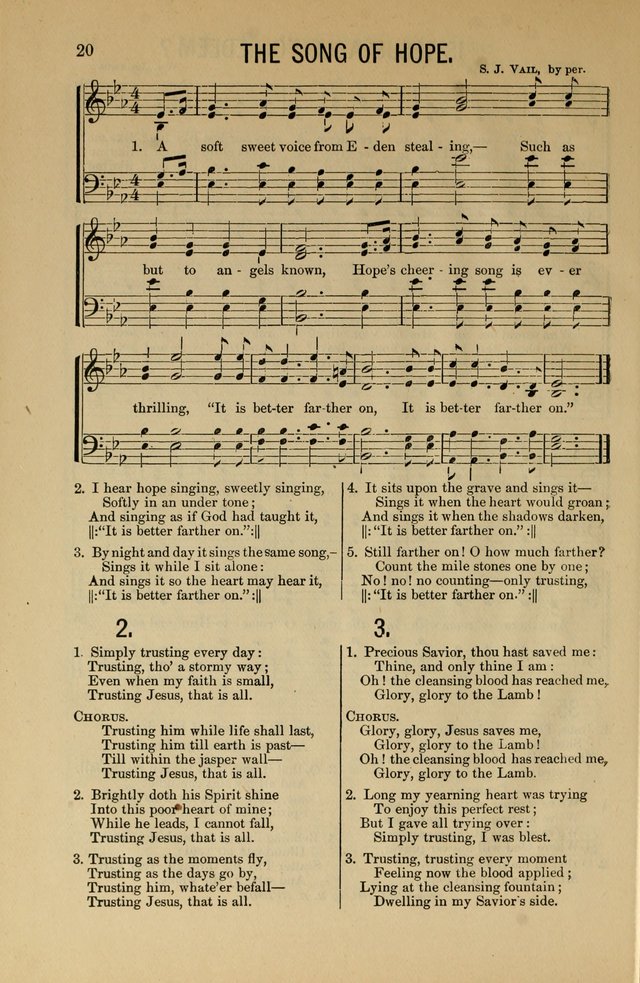 Salvation Echoes: for Sabbath School, Gospel, Prayer and Praise Meetings page 20