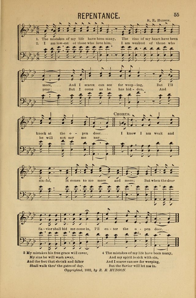 Salvation Echoes: for Sabbath School, Gospel, Prayer and Praise Meetings page 55