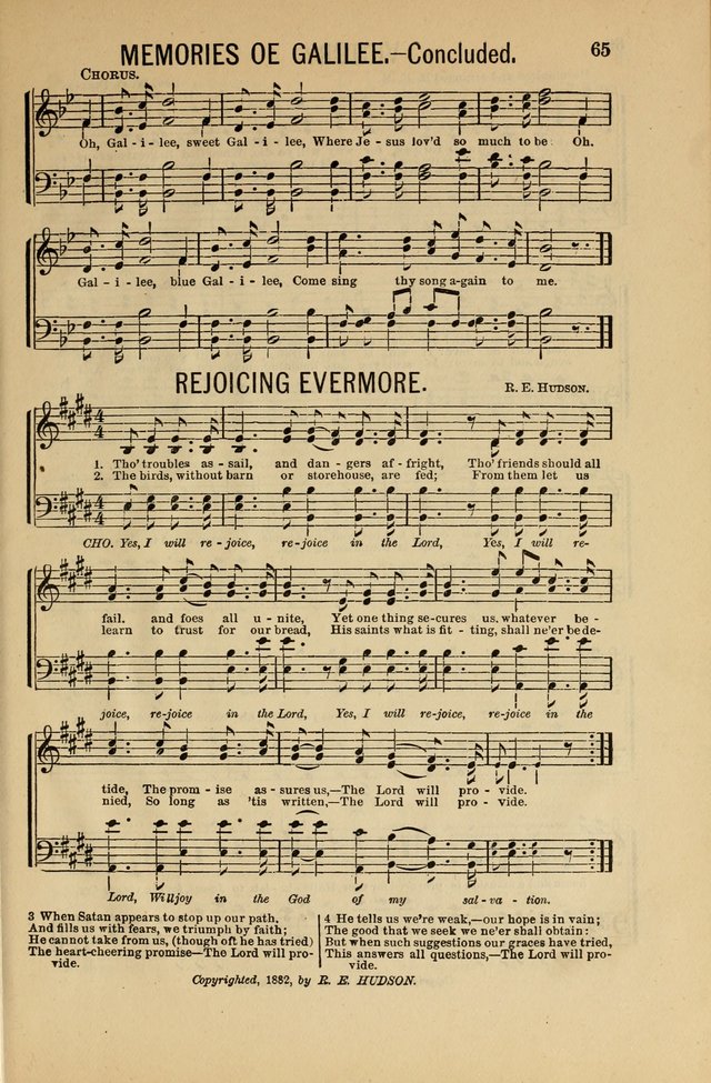 Salvation Echoes: for Sabbath School, Gospel, Prayer and Praise Meetings page 65