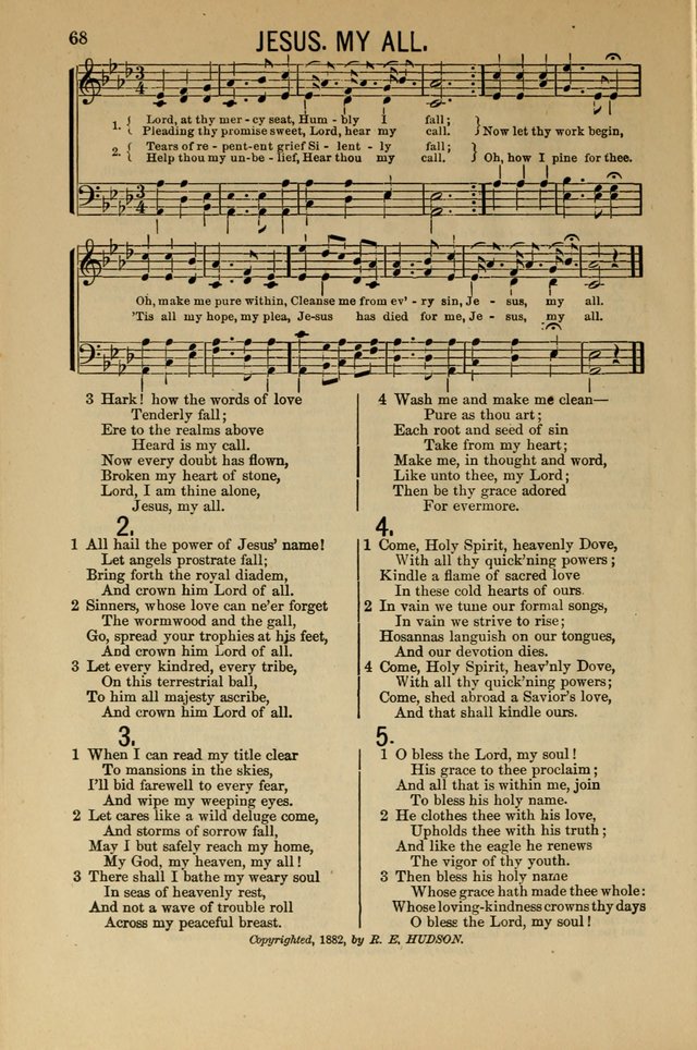 Salvation Echoes: for Sabbath School, Gospel, Prayer and Praise Meetings page 68