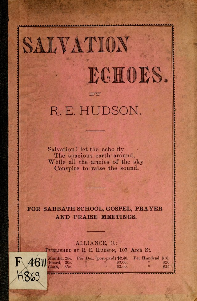 Salvation Echoes: for Sabbath School, Gospel, Prayer and Praise Meetings page ii