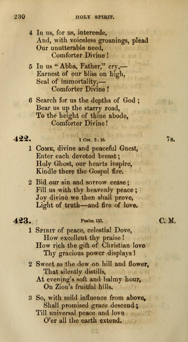 Songs for the Sanctuary; or, Psalms and Hymns for Christian Worship (Words only) page 230