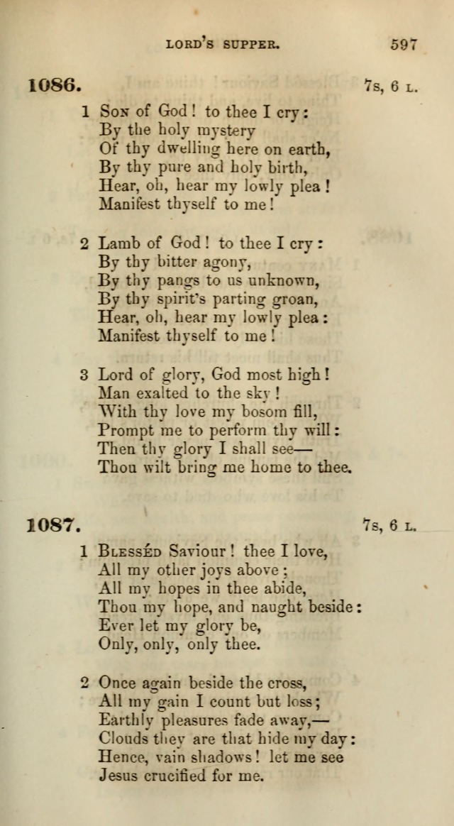 Songs for the Sanctuary; or, Psalms and Hymns for Christian Worship (Words only) page 597