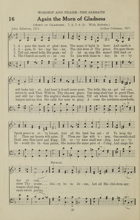 Service Hymnal: with responsive readings, appropriate for all Protestant religious activities page 12