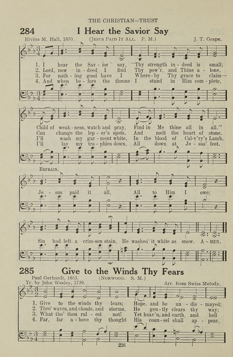Service Hymnal: with responsive readings, appropriate for all Protestant religious activities page 218