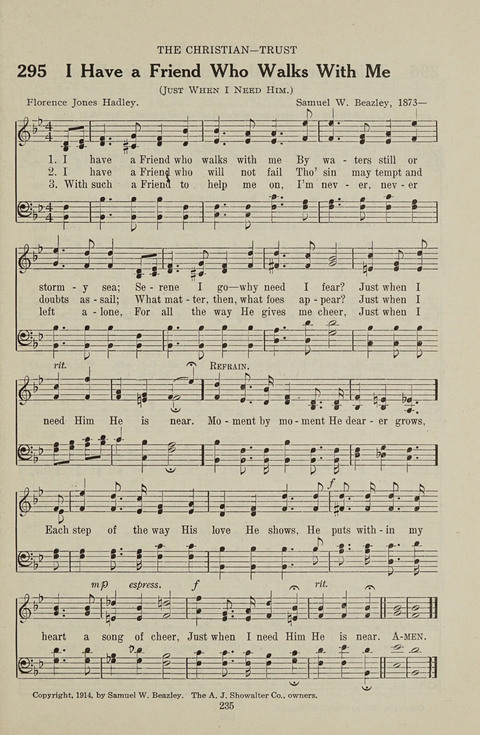 Service Hymnal: with responsive readings, appropriate for all Protestant religious activities page 227