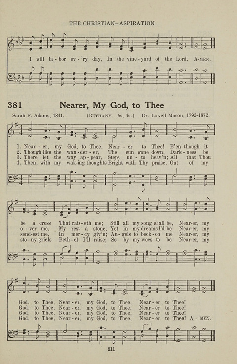 Service Hymnal: with responsive readings, appropriate for all Protestant religious activities page 303