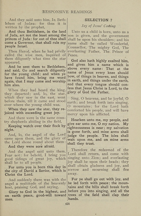 Service Hymnal: with responsive readings, appropriate for all Protestant religious activities page 613