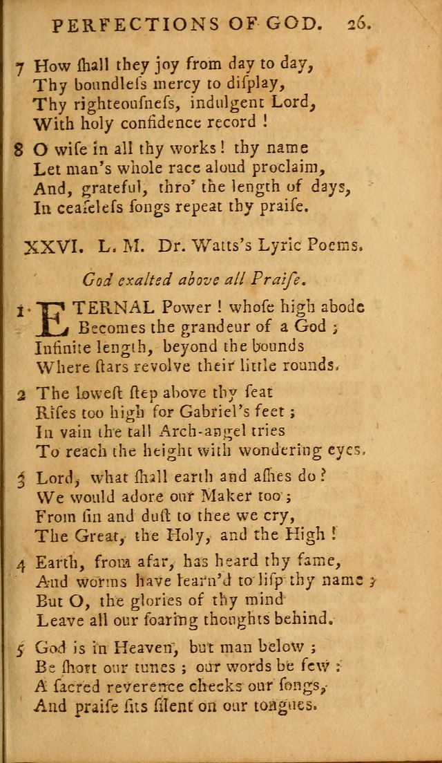 A Selection of Hymns: from the best authors, intended to be an appendix to Dr. Watt