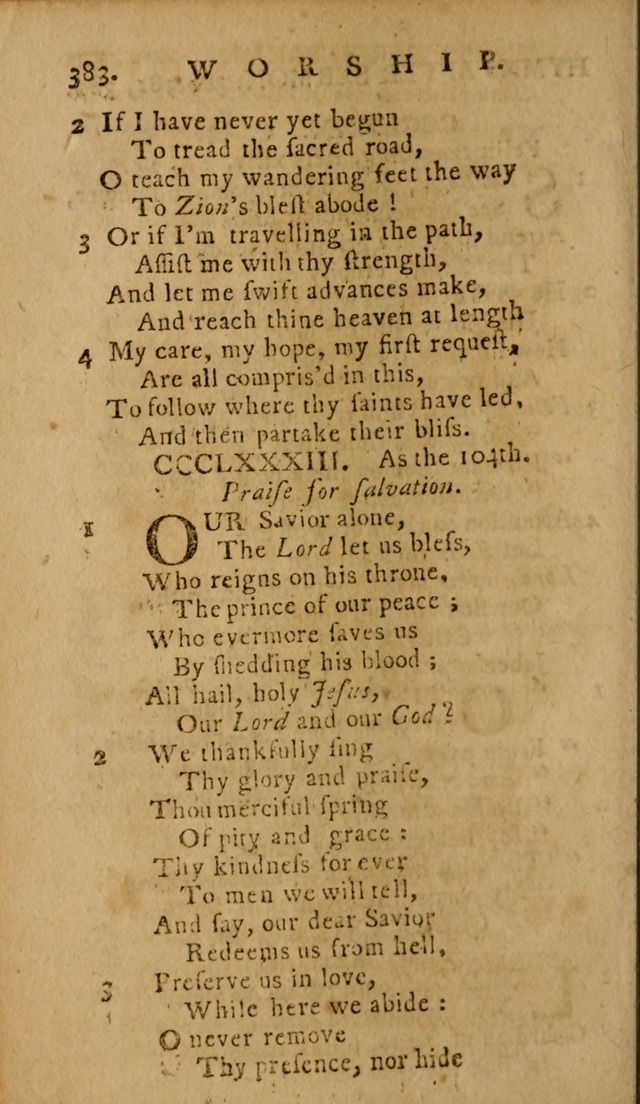 A Selection of Hymns: from the best authors, intended to be an appendix to Dr. Watt