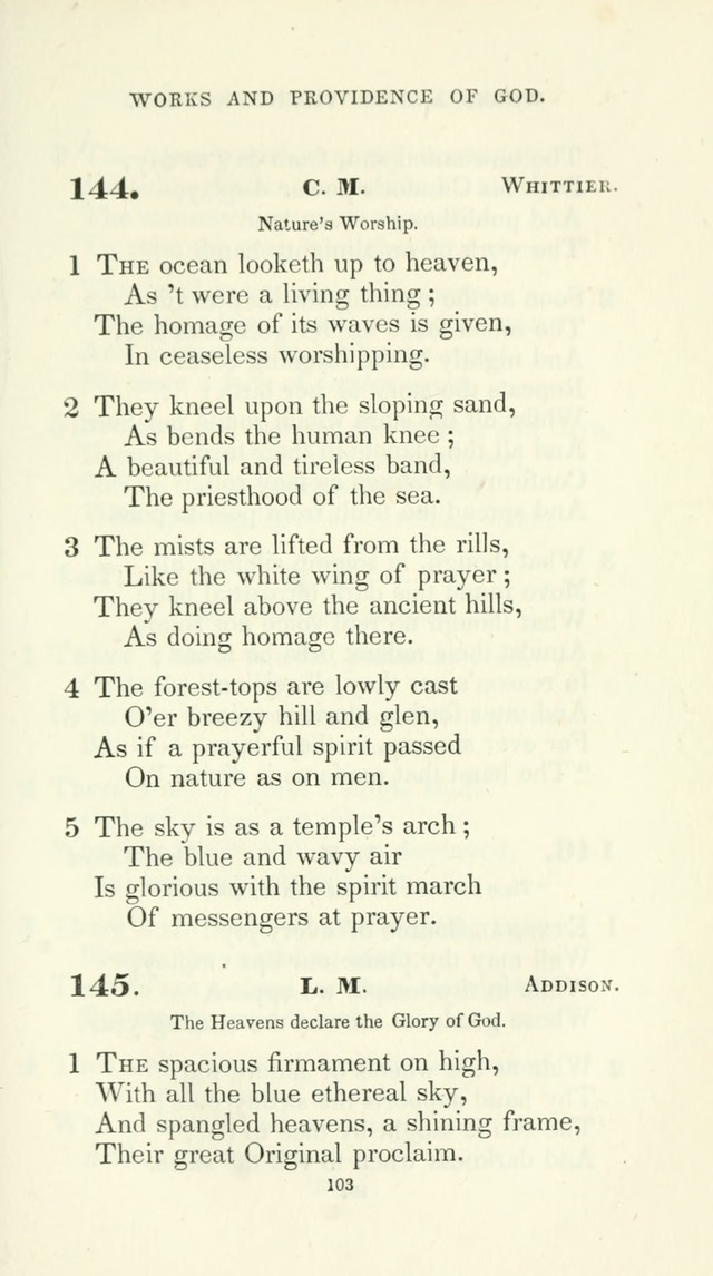 The School Hymn-Book: for normal, high, and grammar schools page 103