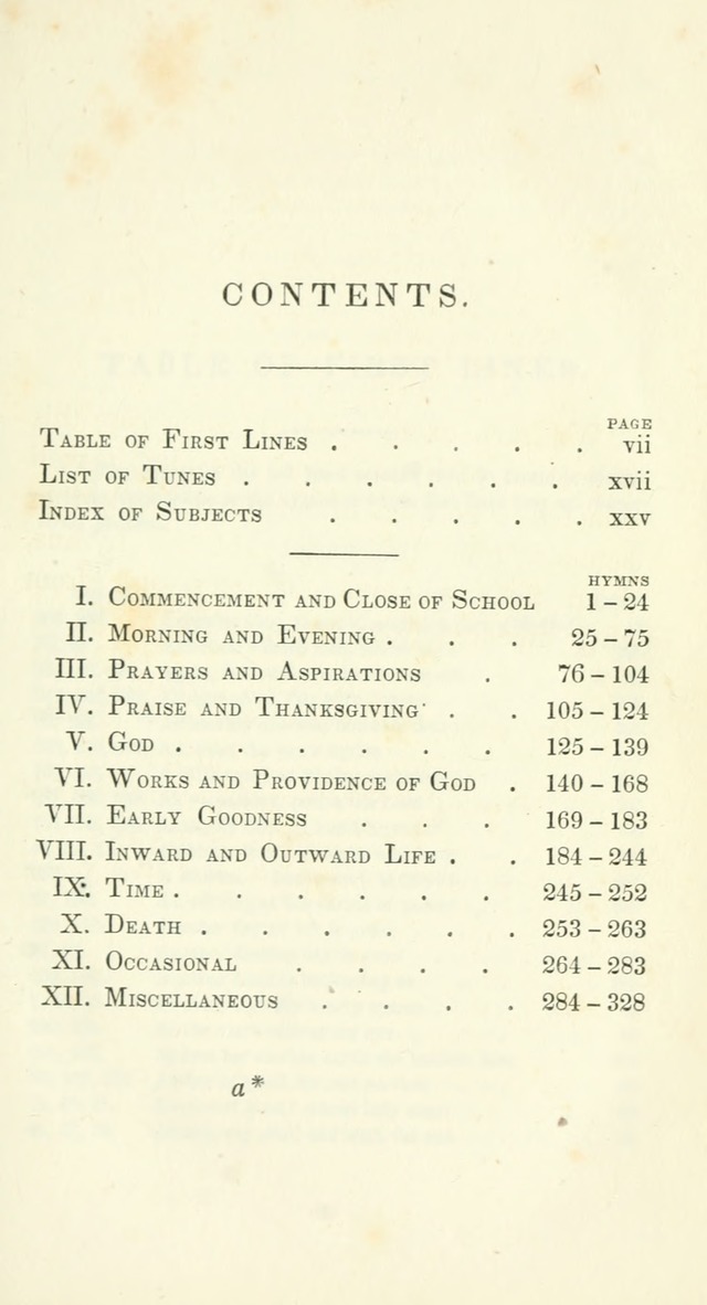 The School Hymn-Book: for normal, high, and grammar schools page x
