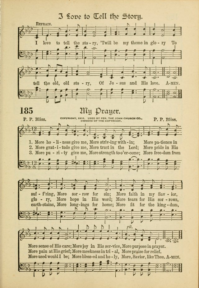 Songs of Hope: for the Church and Sunday School page 187