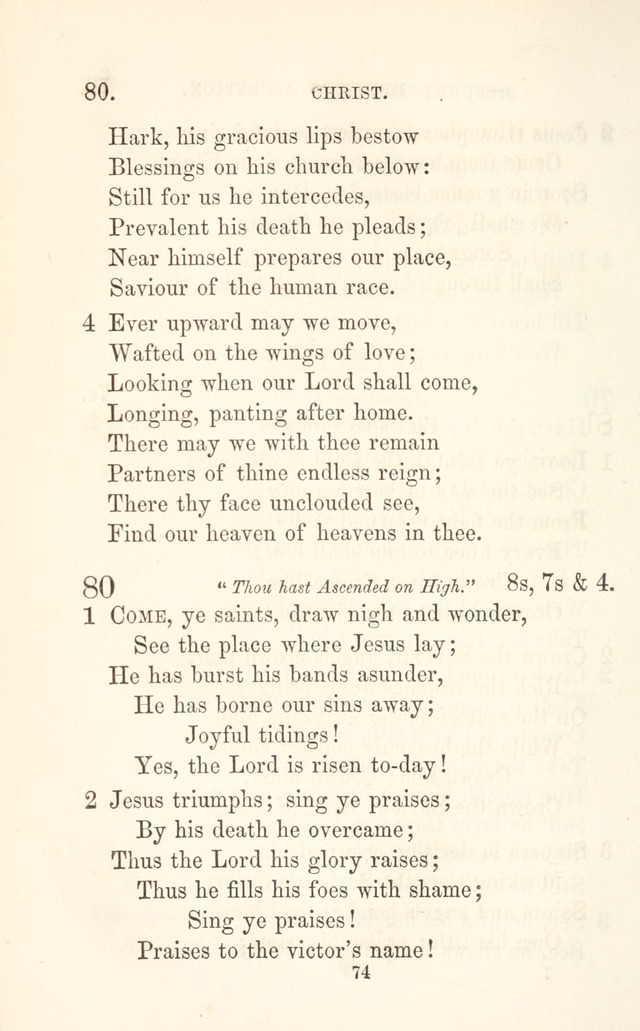 A Selection of Hymns: designed as a supplement to the "psalms and hymns" of the Presbyterian church page 74