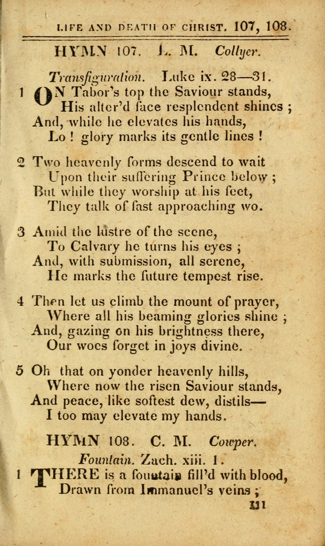 A Selection of Hymns: including a few originals, designed to aid the friends of  Zion in their private and social worship page 111