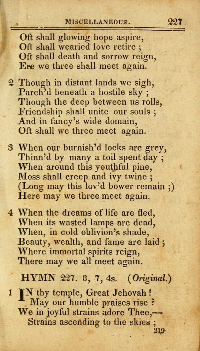 A Selection of Hymns: including a few originals, designed to aid the friends of  Zion in their private and social worship page 219