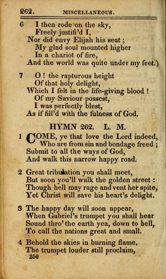 A Selection of Hymns: including a few originals, designed to aid the friends of  Zion in their private and social worship page 256