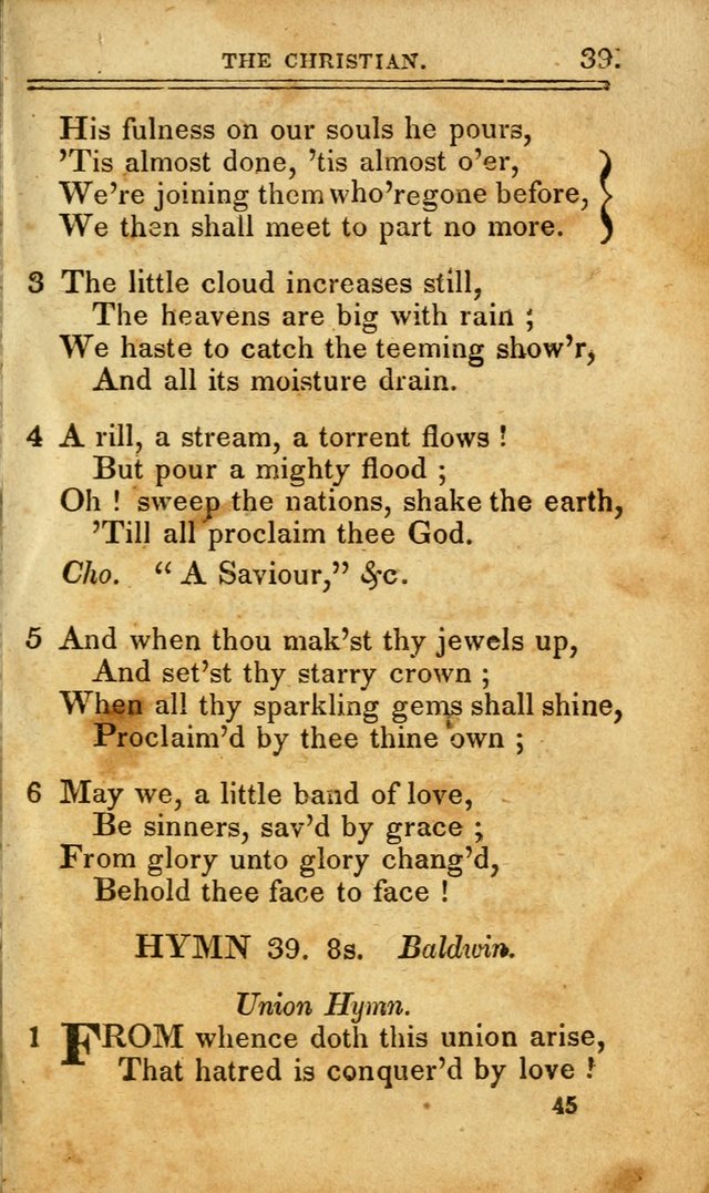 A Selection of Hymns: including a few originals, designed to aid the friends of  Zion in their private and social worship page 45