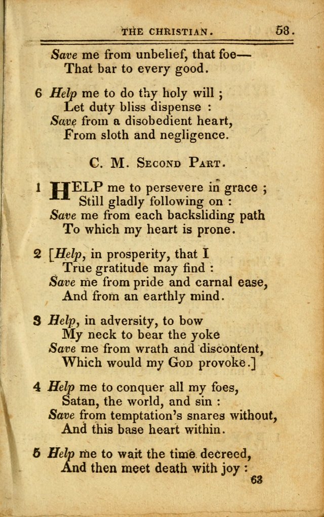 A Selection of Hymns: including a few originals, designed to aid the friends of  Zion in their private and social worship page 63