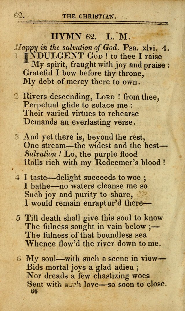 A Selection of Hymns: including a few originals, designed to aid the friends of  Zion in their private and social worship page 66
