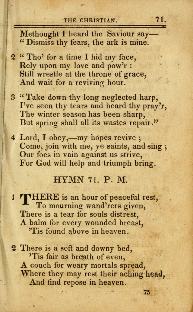 A Selection of Hymns: including a few originals, designed to aid the friends of  Zion in their private and social worship page 75