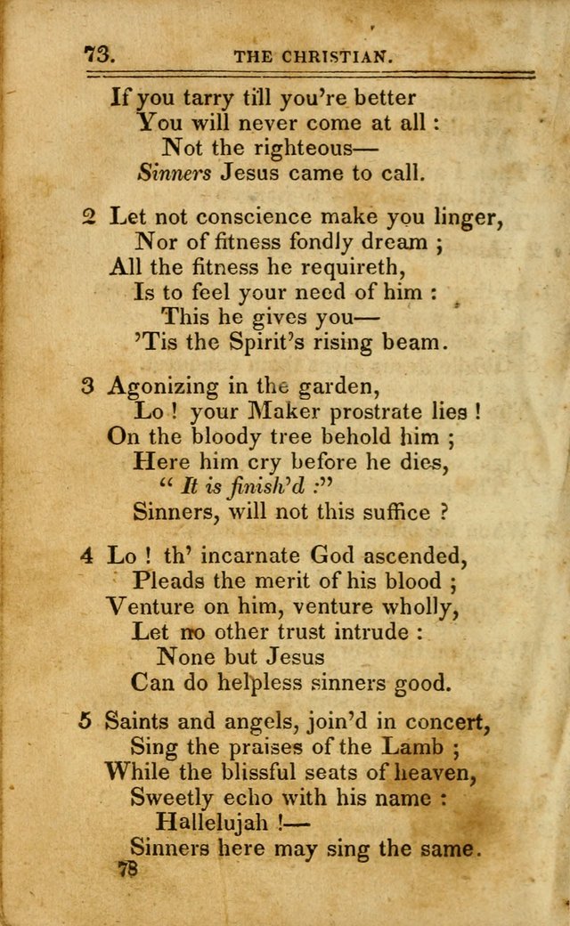 A Selection of Hymns: including a few originals, designed to aid the friends of  Zion in their private and social worship page 78