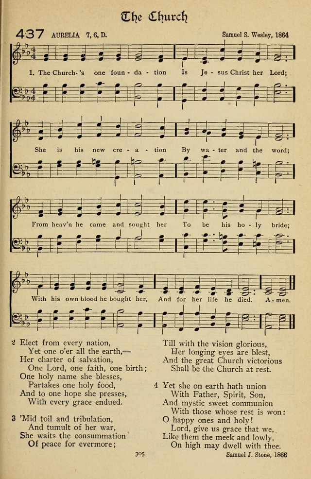 The Sanctuary Hymnal, published by Order of the General Conference of the United Brethren in Christ page 306