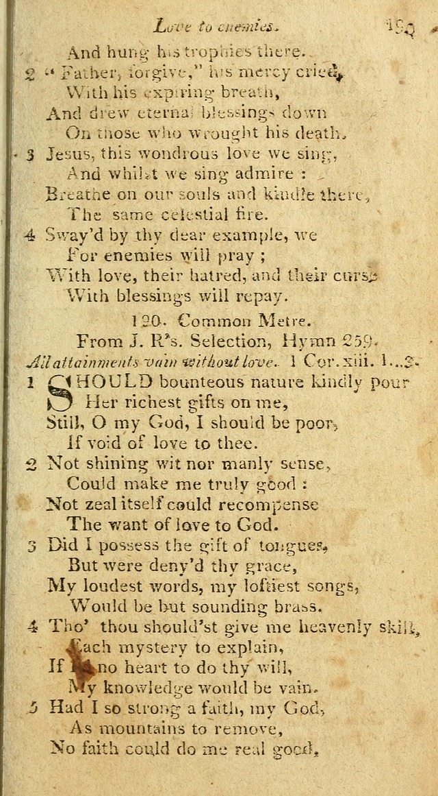 A Selection of Hymns & Psalms: from the most approved authors: principally from Watts & Rippon: together with originals page 179