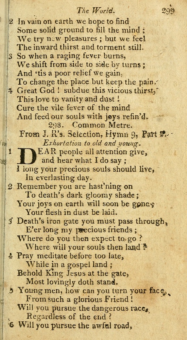 A Selection of Hymns & Psalms: from the most approved authors: principally from Watts & Rippon: together with originals page 263