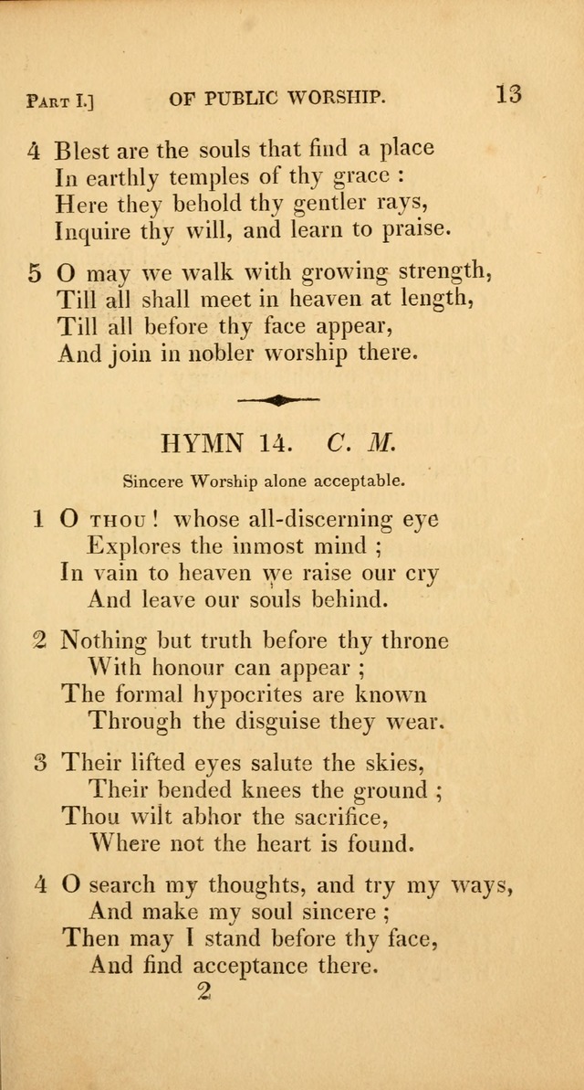 A Selection of Hymns and Psalms: for social and private worship (3rd ed. corr.) page 13