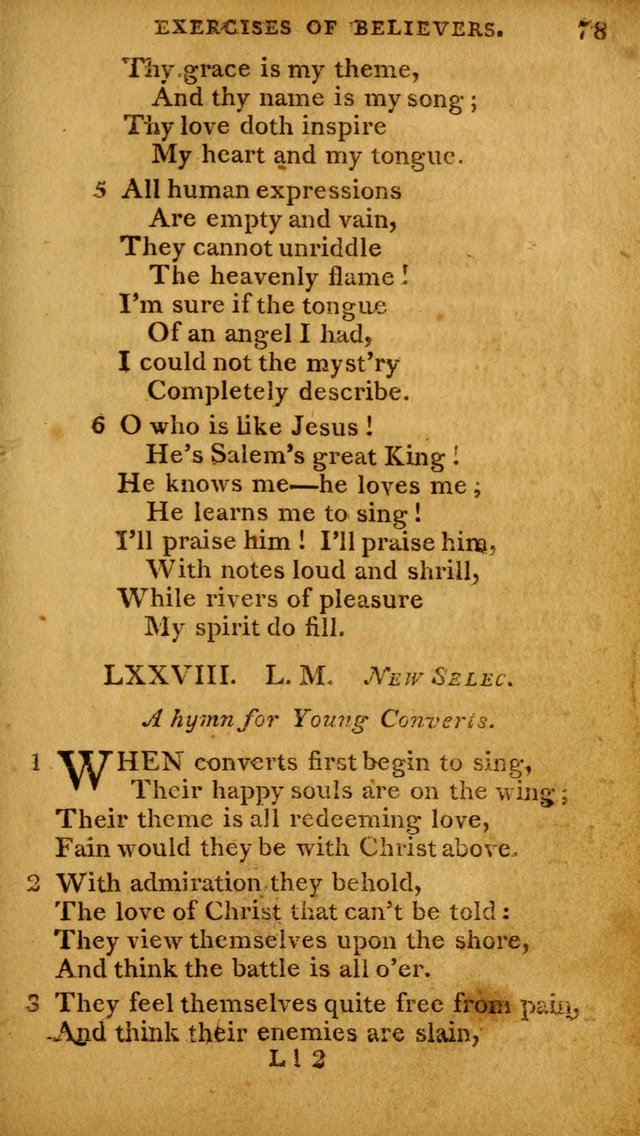 A Selection of Hymns and Spiritual Songs: designed (especially the former part) for the use of congregations as an appendix to Dr. Watt