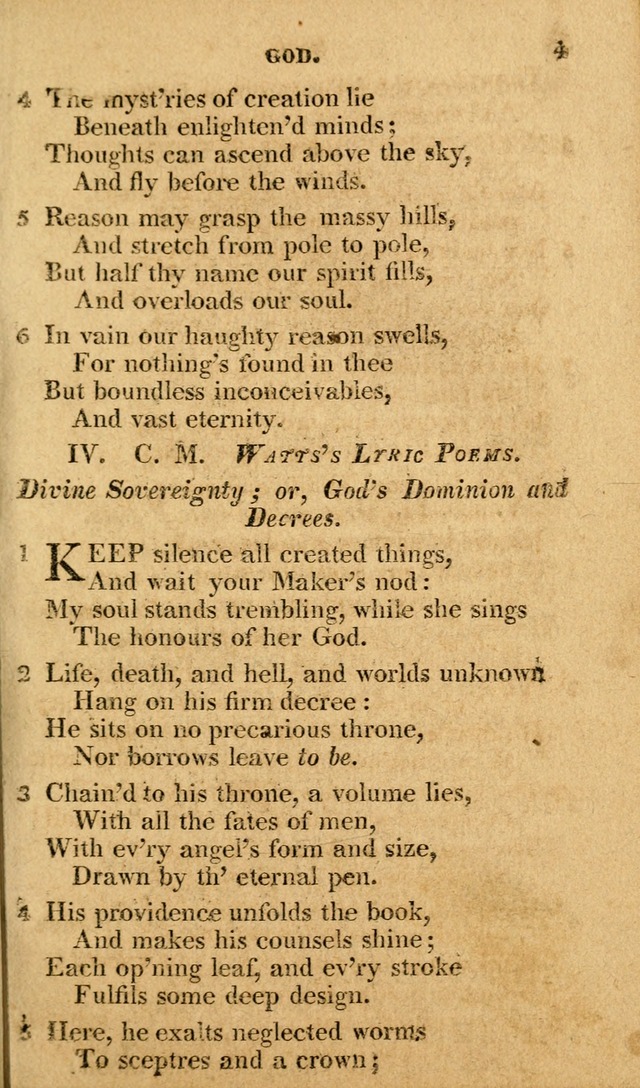 A Selection of Hymns and Spiritual Songs: in two parts, part I. containing the hymns; part II. containing the songs...(3rd ed. corr. and enl. by author) page 4