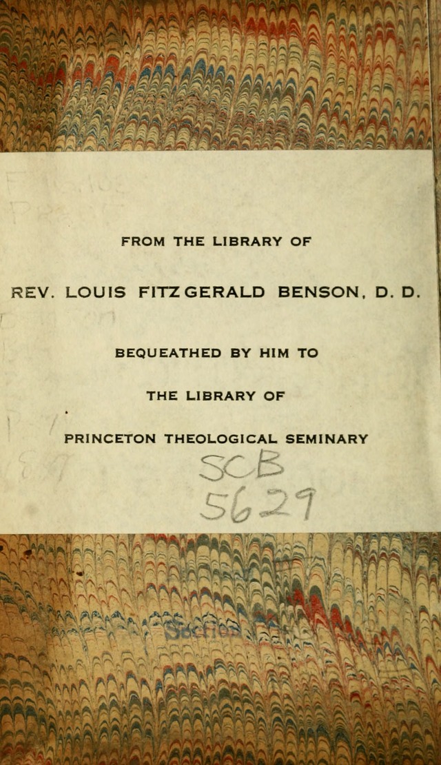 A Selection of Hymns and Spiritual Songs: in two parts, part I. containing the hymns; part II. containing the songs...(3rd ed. corr. and enl. by author) page ii