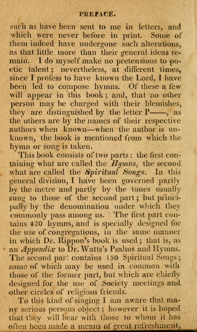 A Selection of Hymns and Spiritual Songs: in two parts, part I. containing the hymns; part II. containing the songs...(3rd ed. corr. and enl. by author) page xii
