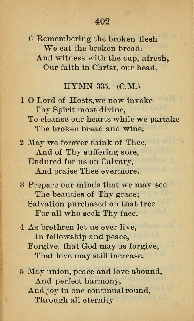 Sacred Hymns and Spiritual Songs for the Church of Jesus Christ of Latter-Day Saints (20th ed.) page 402