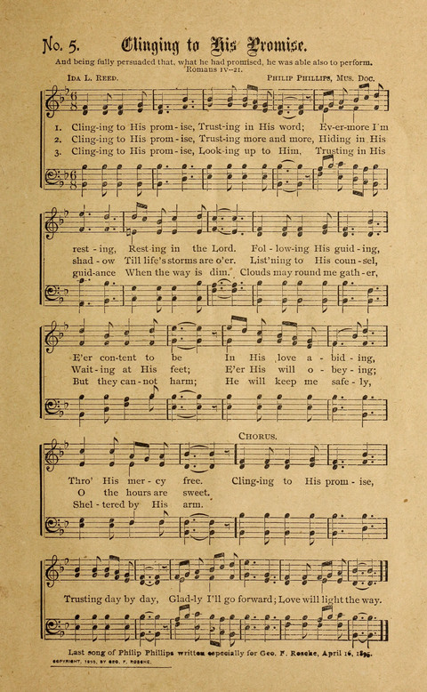 Sabbath Hymns: for the Sabbath School and young peoples socities (second ed.) page 5