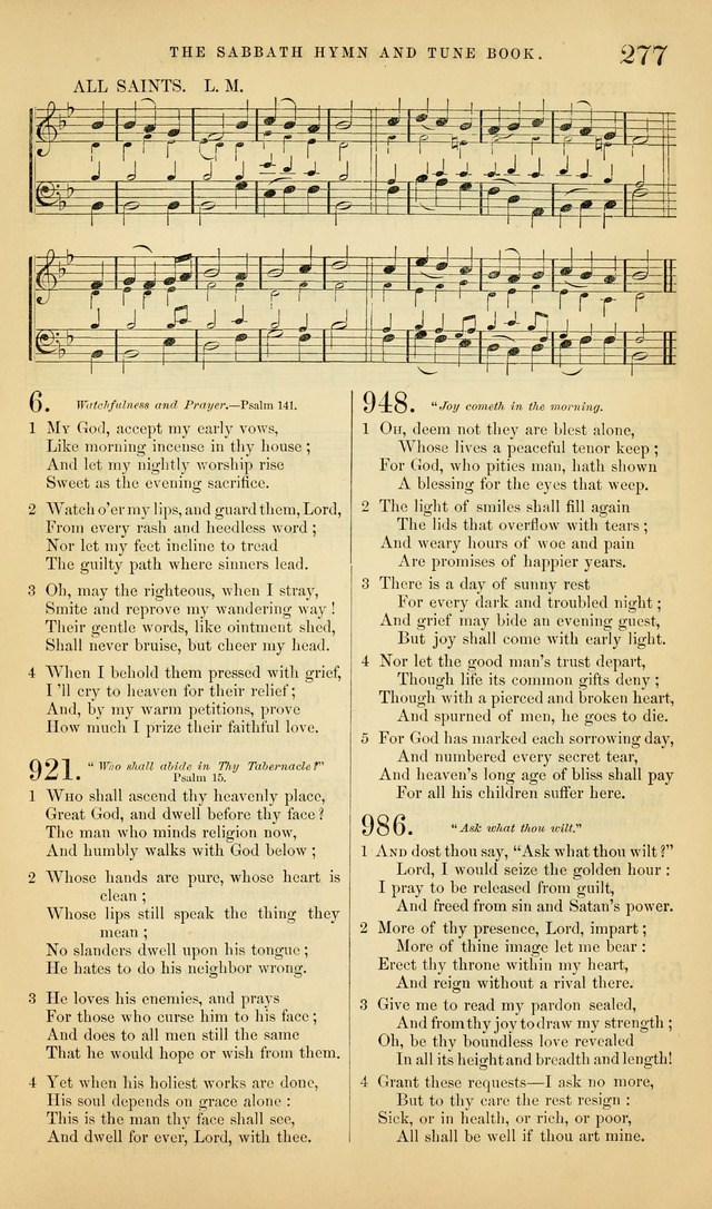 The Sabbath Hymn and Tune Book: for the service of song in the house of  the Lord page 279