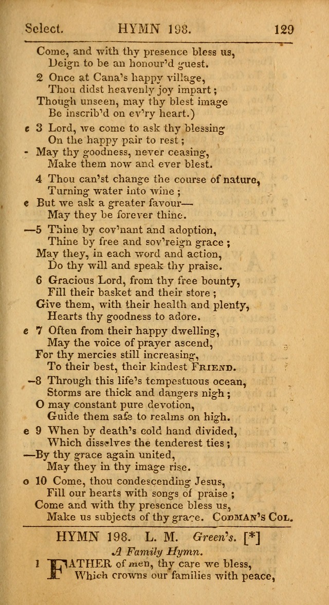 Select Hymns: the third part of Christian Psalmody; with directions for musical expression (Stereotype ed.) page 129