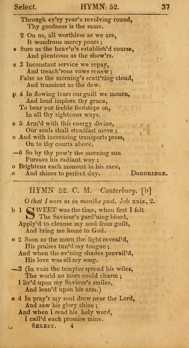 Select Hymns, The Third Part of Christian Psalmody. 3rd ed. page 37