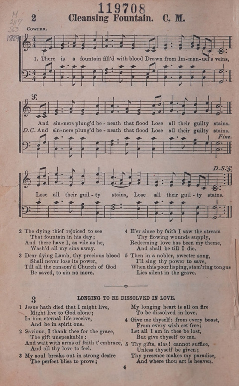 Songs of Joy and Gladness with Supplement page 2