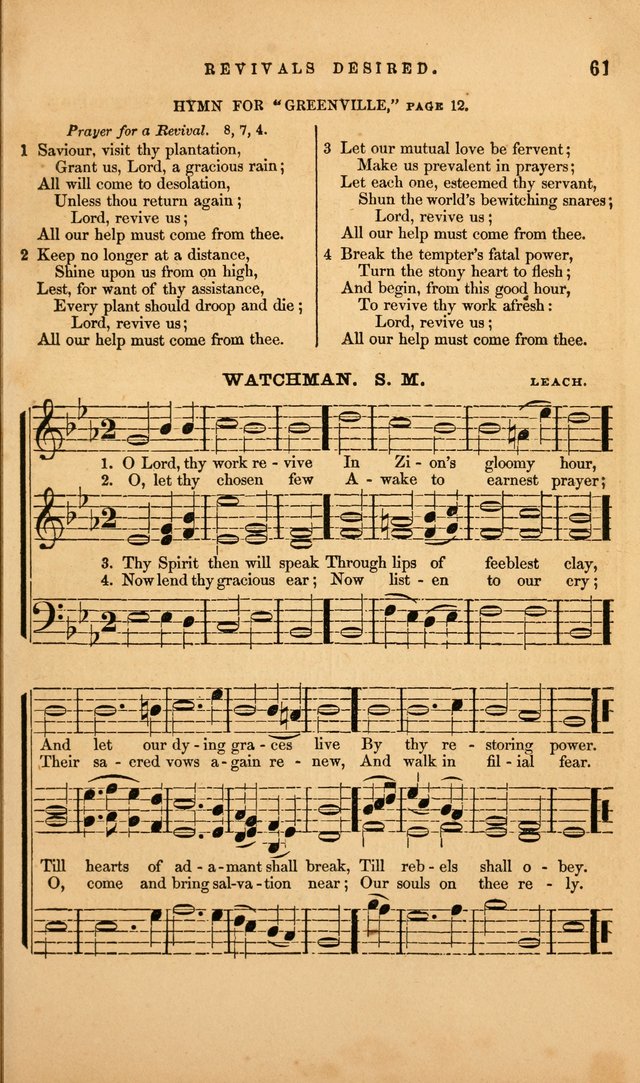 The Sacred Lyre: a new collection of hymns and tunes, for social and family worship page 61